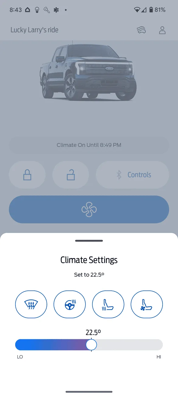 Ford F-150 Lightning Just bought a 2024 Flash, have app question Screenshot_20240727-204305