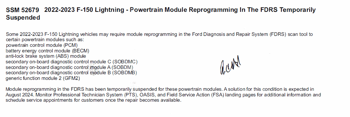 Ford F-150 Lightning BCM Updates, APIM Updates and Walk Away Lock Feature 52679