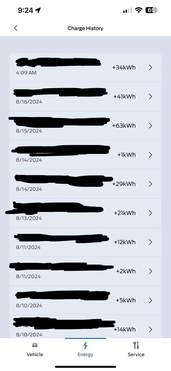 Ford F-150 Lightning 2024's Lightnings cannot set charge location time etc FIX 24B48 IMG_0334