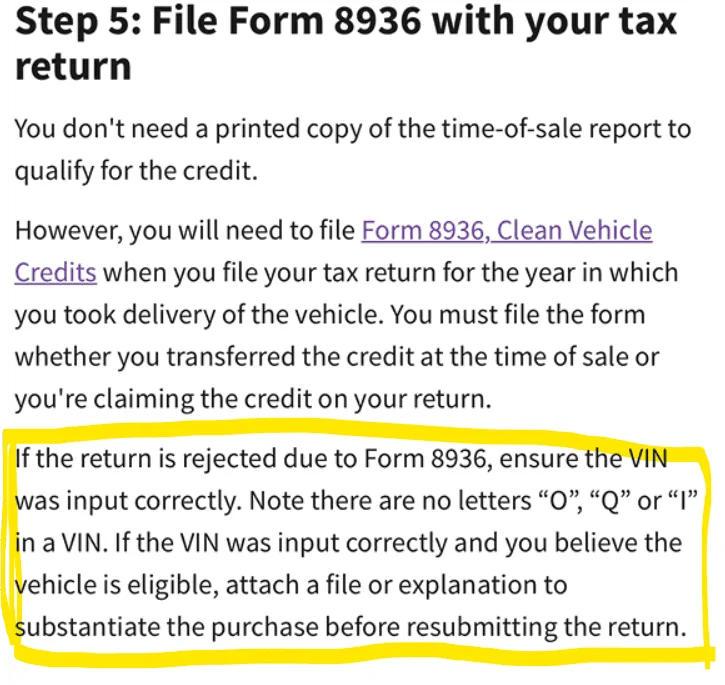 Ford F-150 Lightning Tax credit form - did dealer screw this up? 1725545182952-5