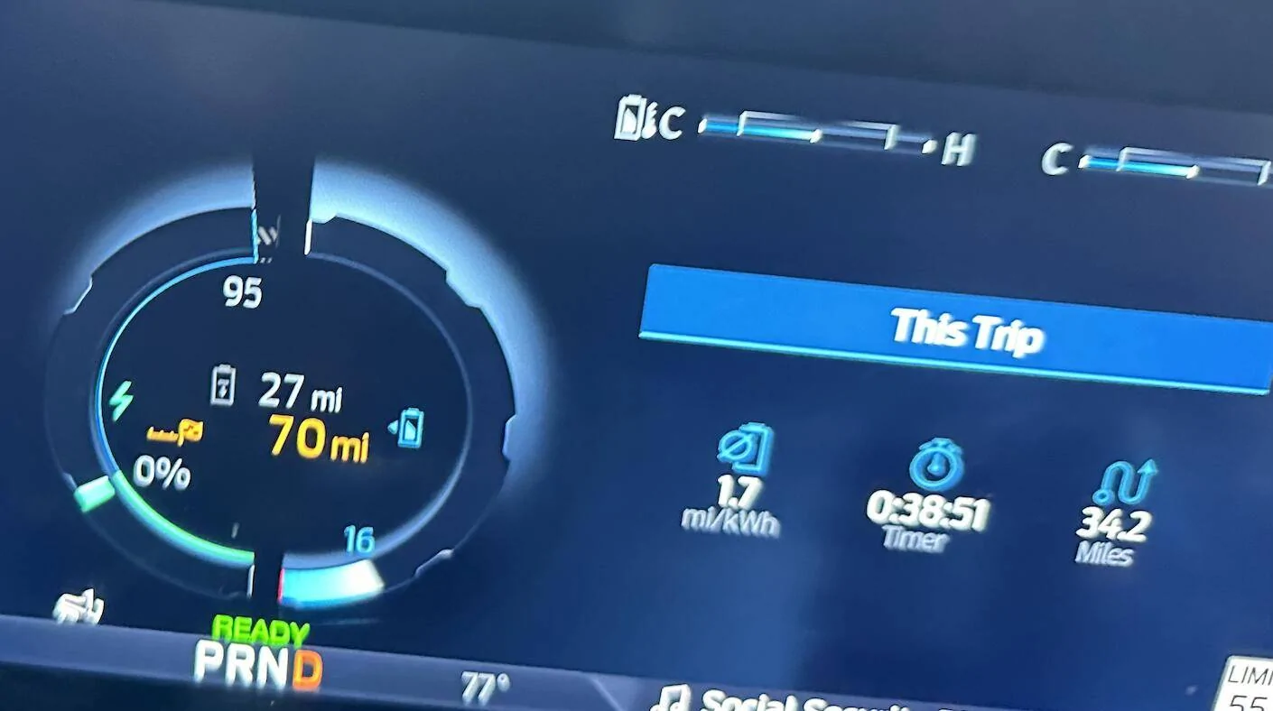 Ford F-150 Lightning What is the meaning of the extra mileage counter in the GOM? 1726098621376-mj