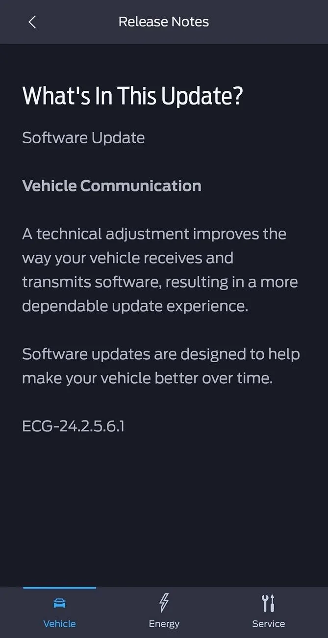Ford F-150 Lightning Stuck on "Not Completed" for a OTA update. 1000030739