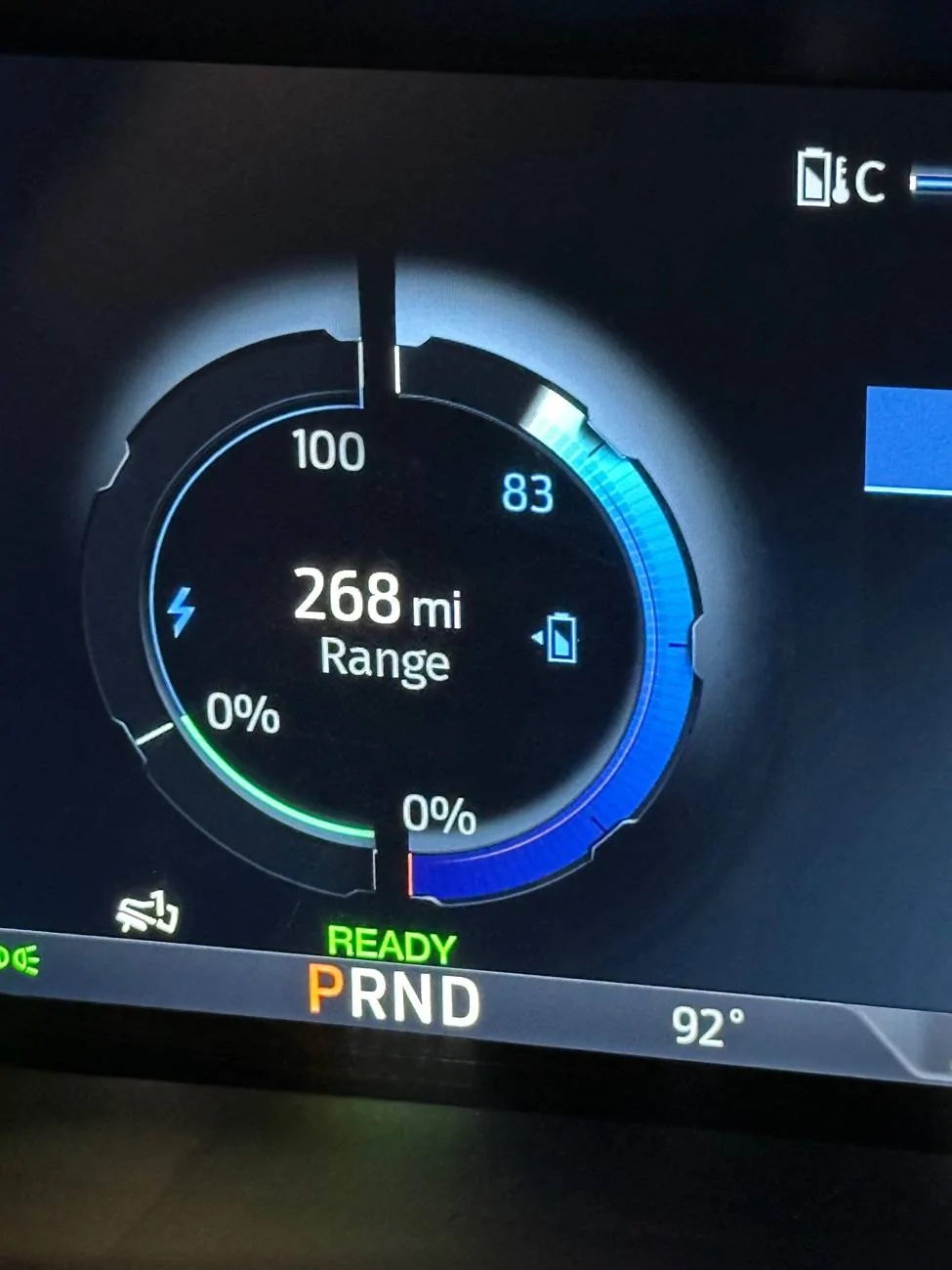 Ford F-150 Lightning Ford's going to lose me with not showing me state of charge % IMG_5871