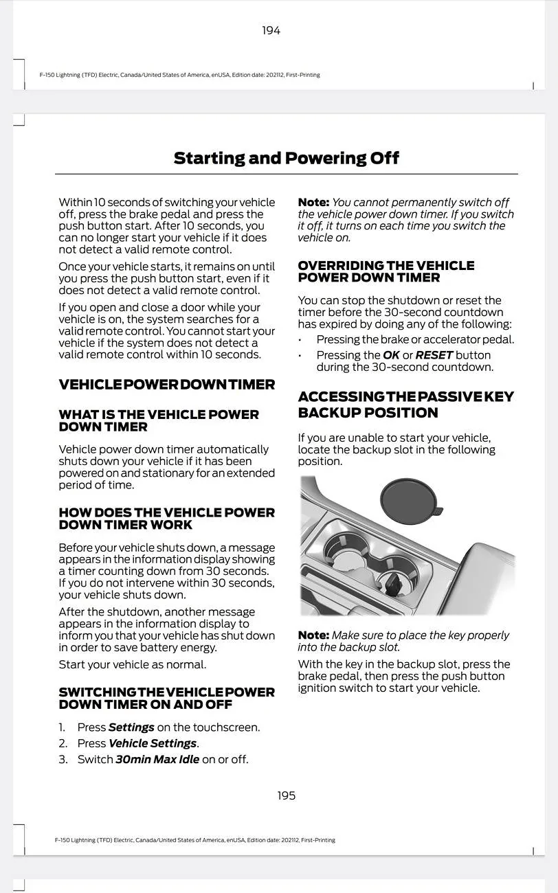 Ford F-150 Lightning PAAK: Backup Start Passcode FAIL! Warning! 1000004174