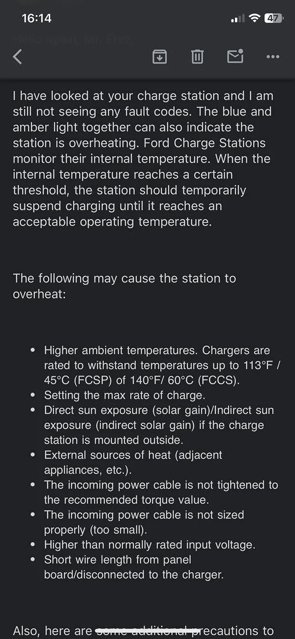 Ford F-150 Lightning Ford Charge Station Pro Fault - "charging at a reduced rate" IMG_5926