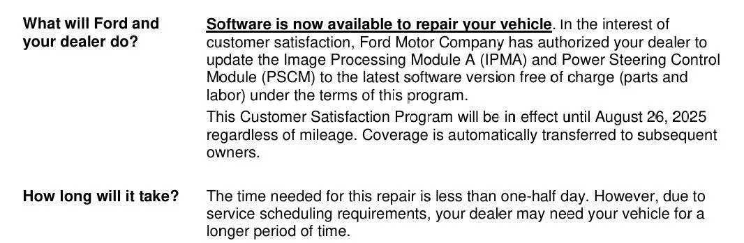 Ford F-150 Lightning CSP 24B56 - Inoperative Front Parking Sensor(s) - IPMA Software Update for Certain 2022-24 F-150 Lightning Trucks 1726800030321-h9
