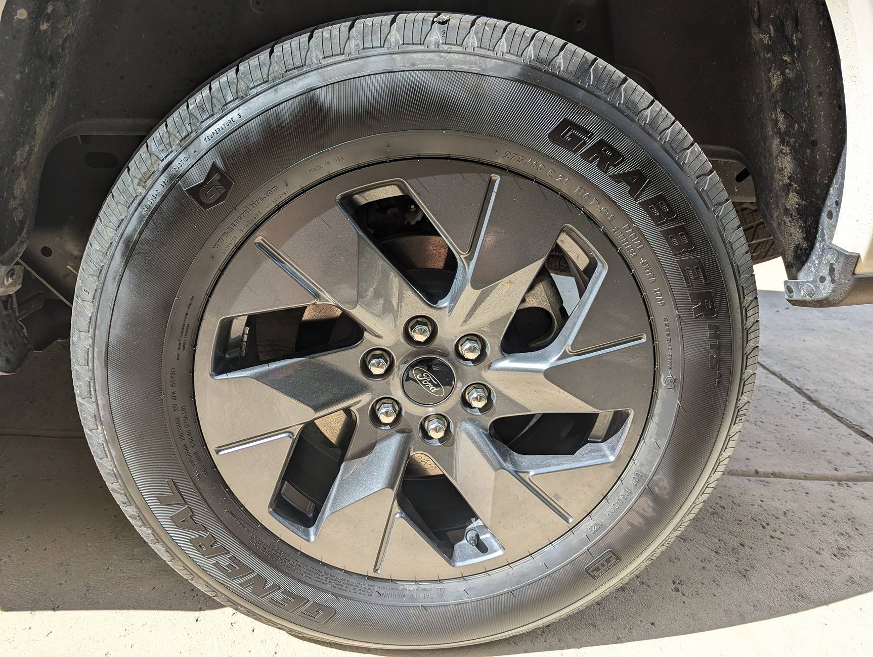 Ford F-150 Lightning SOLD - 20" Lariat Wheels/GG Tires for 18" XLT Wheels/Tires PXL_20240922_162906084