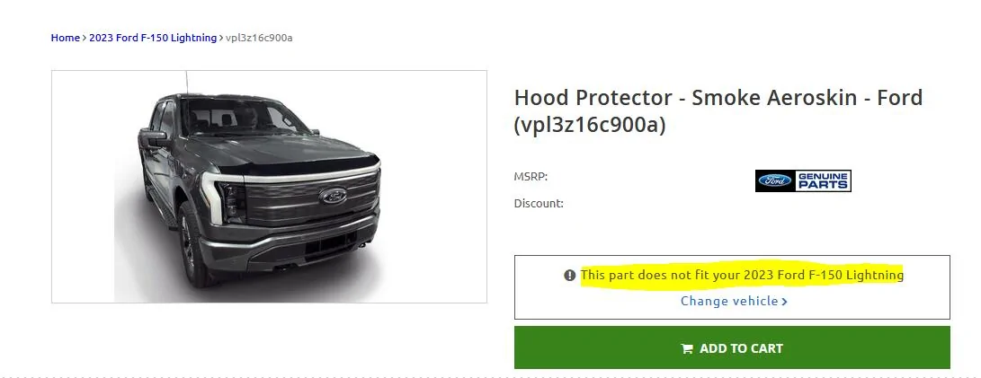 Ford F-150 Lightning Chicagoland - 2023 Lund Smoke Aeroskin hood protector still available 1727112911390-au