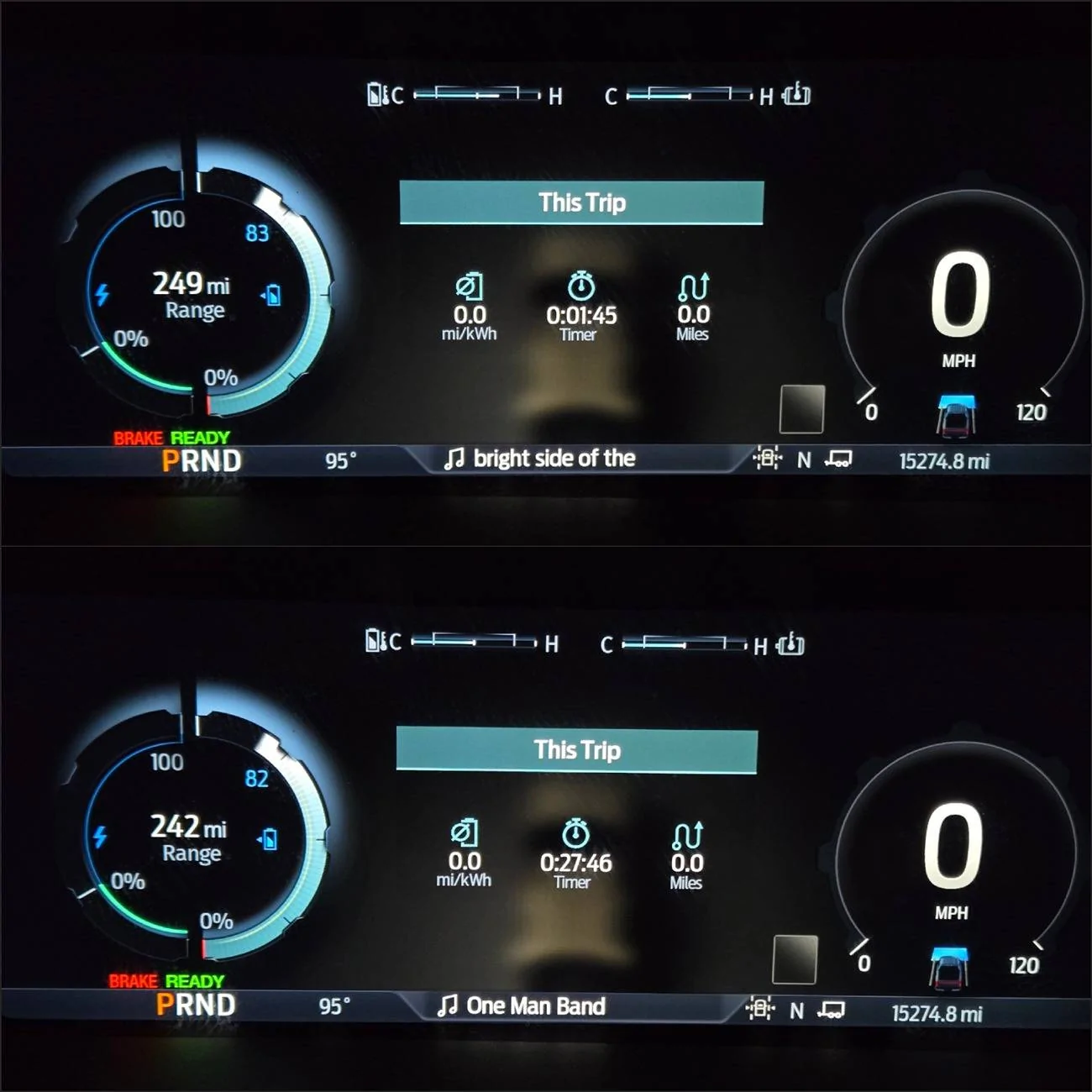 Ford F-150 Lightning Cool down high battery temperature faster using Tow/Haul mode 🌡️ 20240928_201339