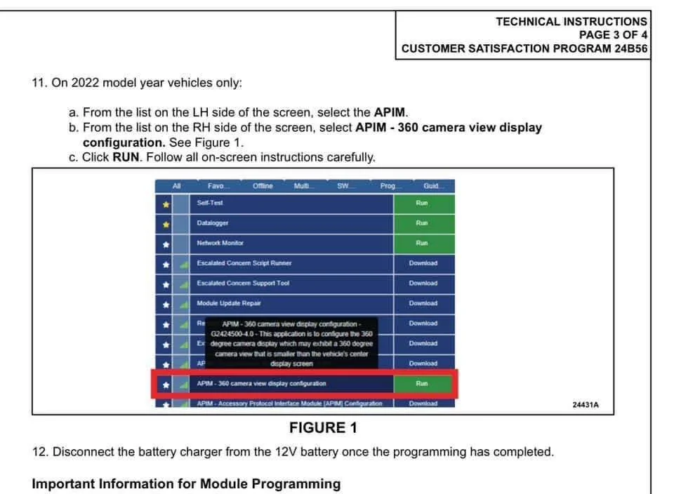 Ford F-150 Lightning CSP 24B56 - Inoperative Front Parking Sensor(s) - IPMA Software Update for Certain 2022-24 F-150 Lightning Trucks IMG_0275