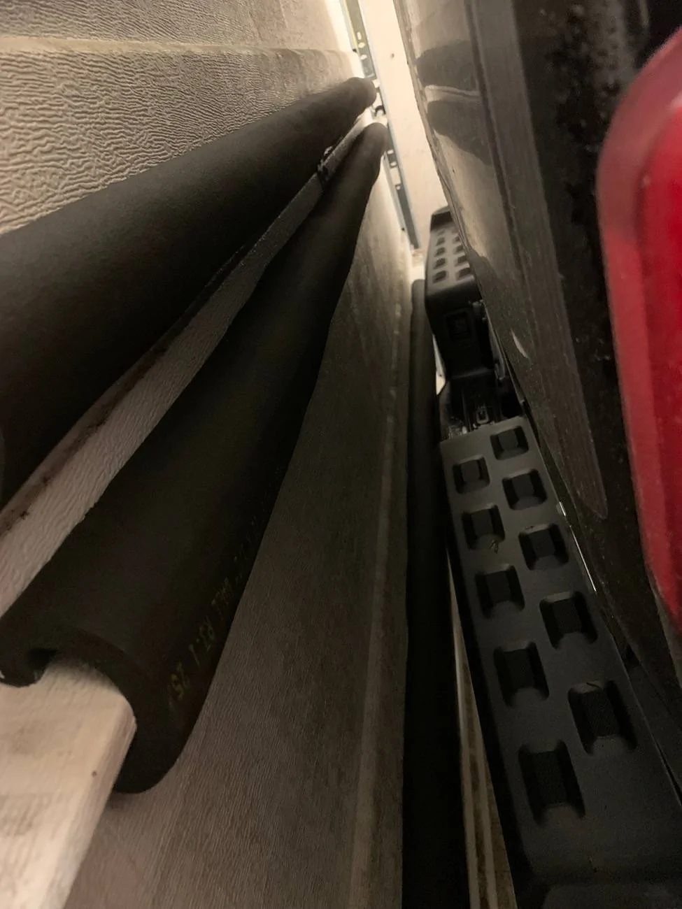 Ford F-150 Lightning Tailgate opened while in the garage - significant scratch followed IMG_3431