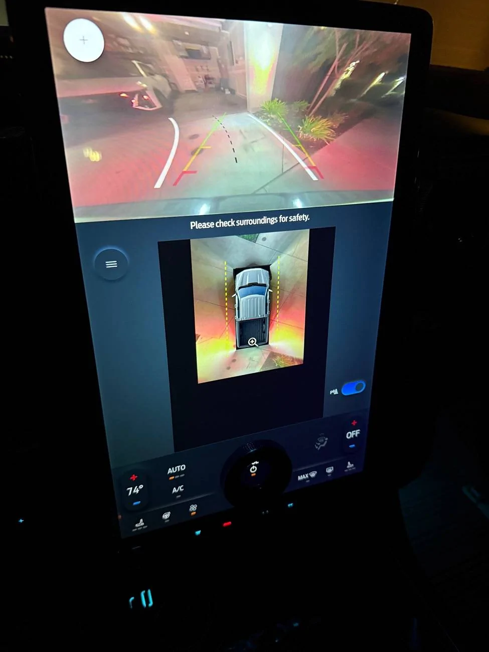 Ford F-150 Lightning Surround camera size reduced after update IMG_0307