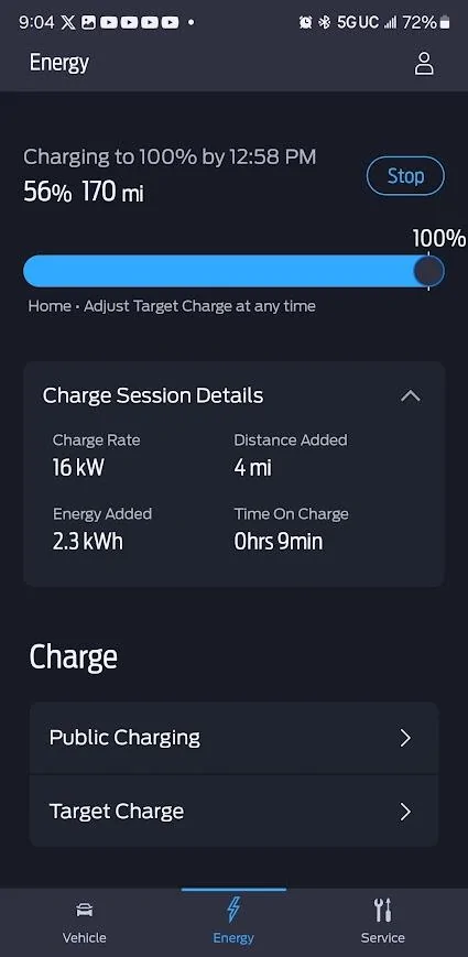 Ford F-150 Lightning FCSP refuses to charge at set amperage 1730084900909-am