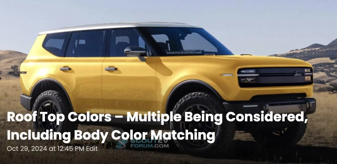 Ford F-150 Lightning Official: Scout EV Pickup & SUV debut w/ Gas Range Extender, 4x4, BOF, Lockers, Sway Bar Disconnect -- All Specs, Wallpapers, Videos white-roof-top-scout-traveler-suv-ev-jpg-jpg