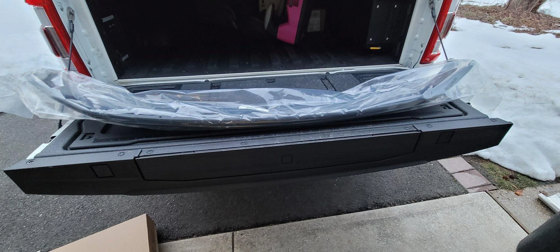 Ford F-150 Lightning Hood Deflector Installation - DIY Writeup 20210226_174110
