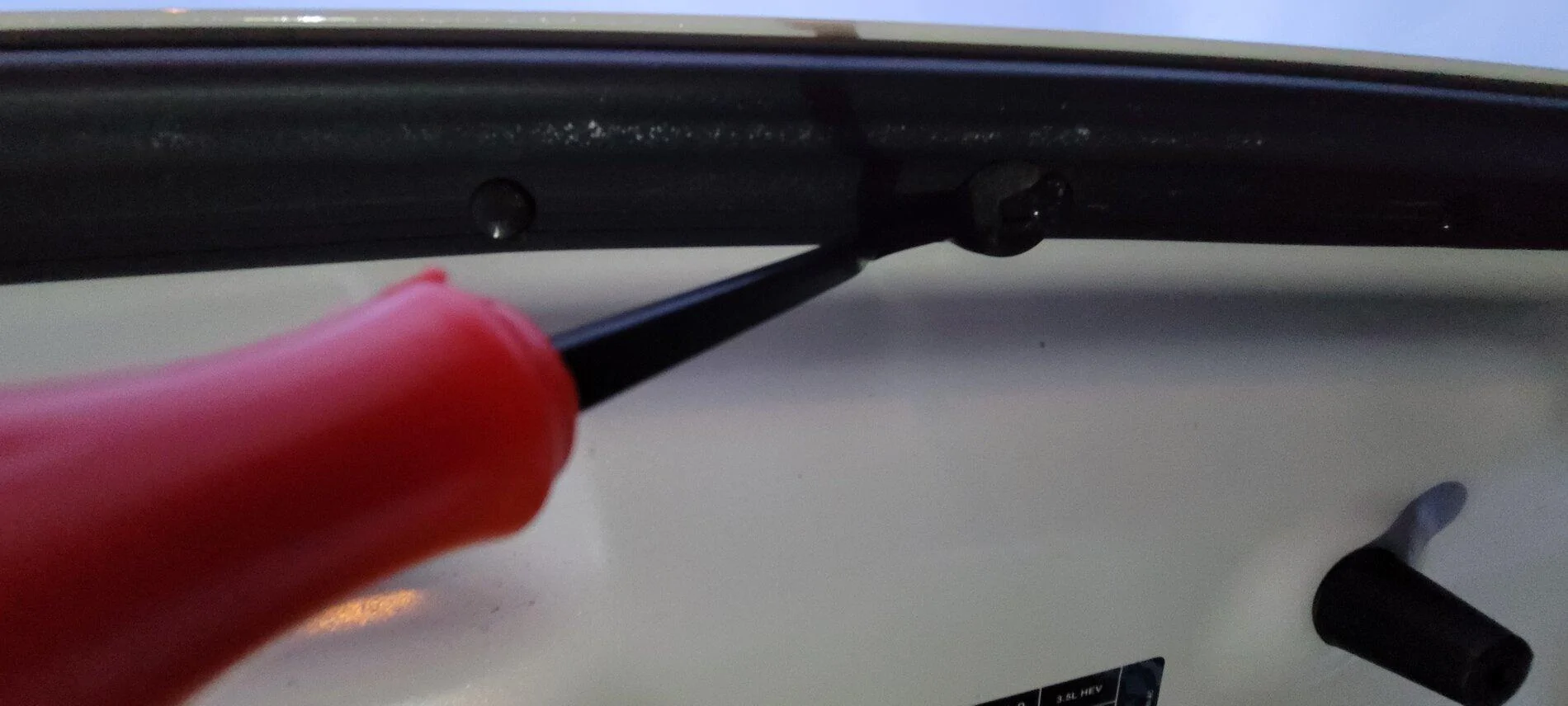 Ford F-150 Lightning Hood Deflector Installation - DIY Writeup 20210226_180015