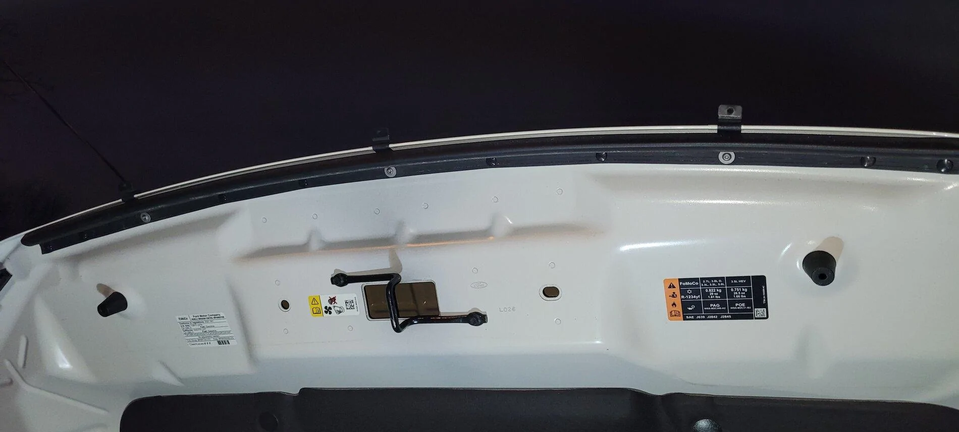 Ford F-150 Lightning Hood Deflector Installation - DIY Writeup 20210226_182636