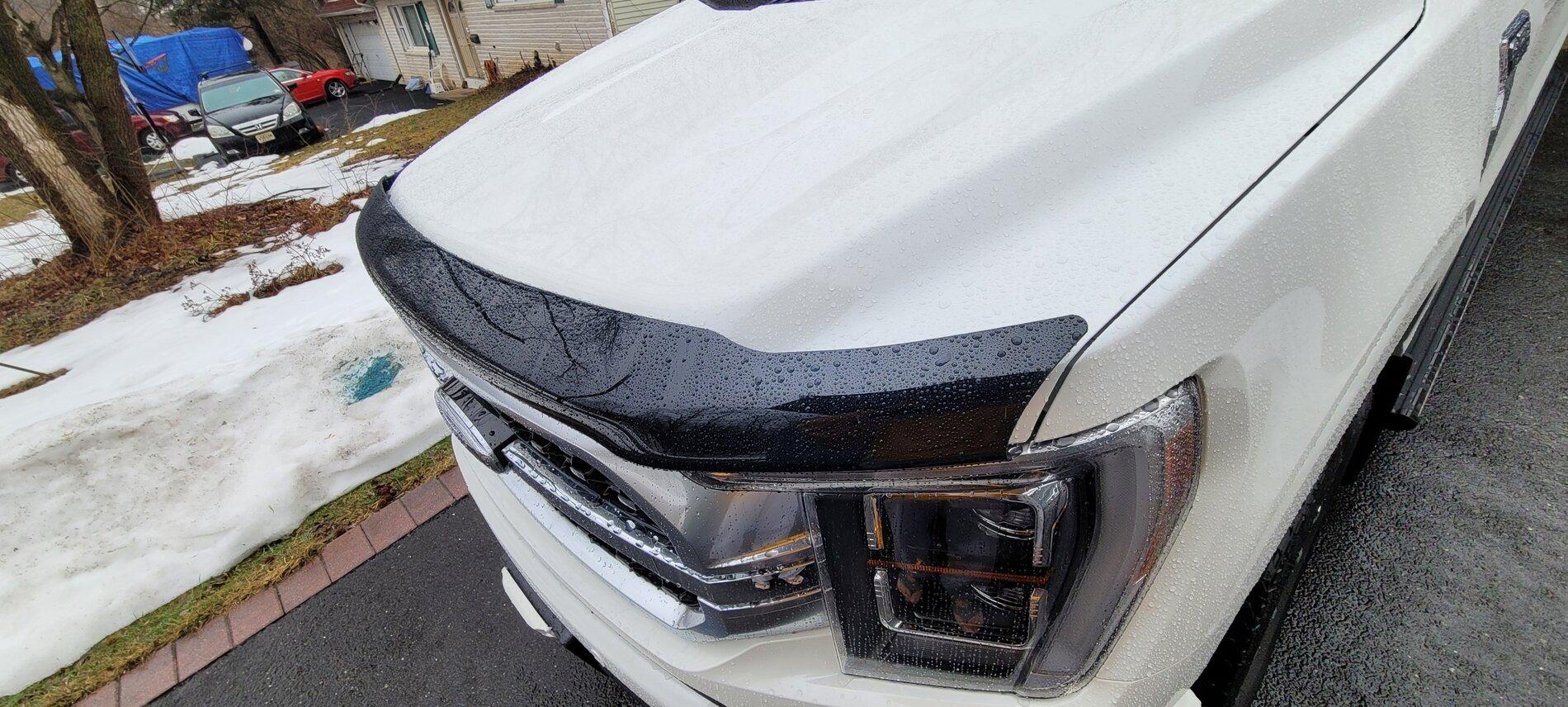 Ford F-150 Lightning Hood Deflector Installation - DIY Writeup 20210227_100448