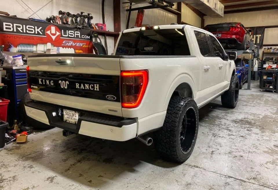 Ford F-150 Lightning Paint the tailgate on a Platinum? 2021 F-150 King Ranch painted tailgate.jpg
