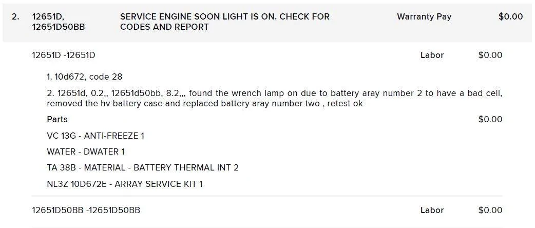 Ford F-150 Lightning Orange Gear Of Death (O-GOD) - Powertrain Malfunction/Reduced Power Lightning Invoice.11-6-24