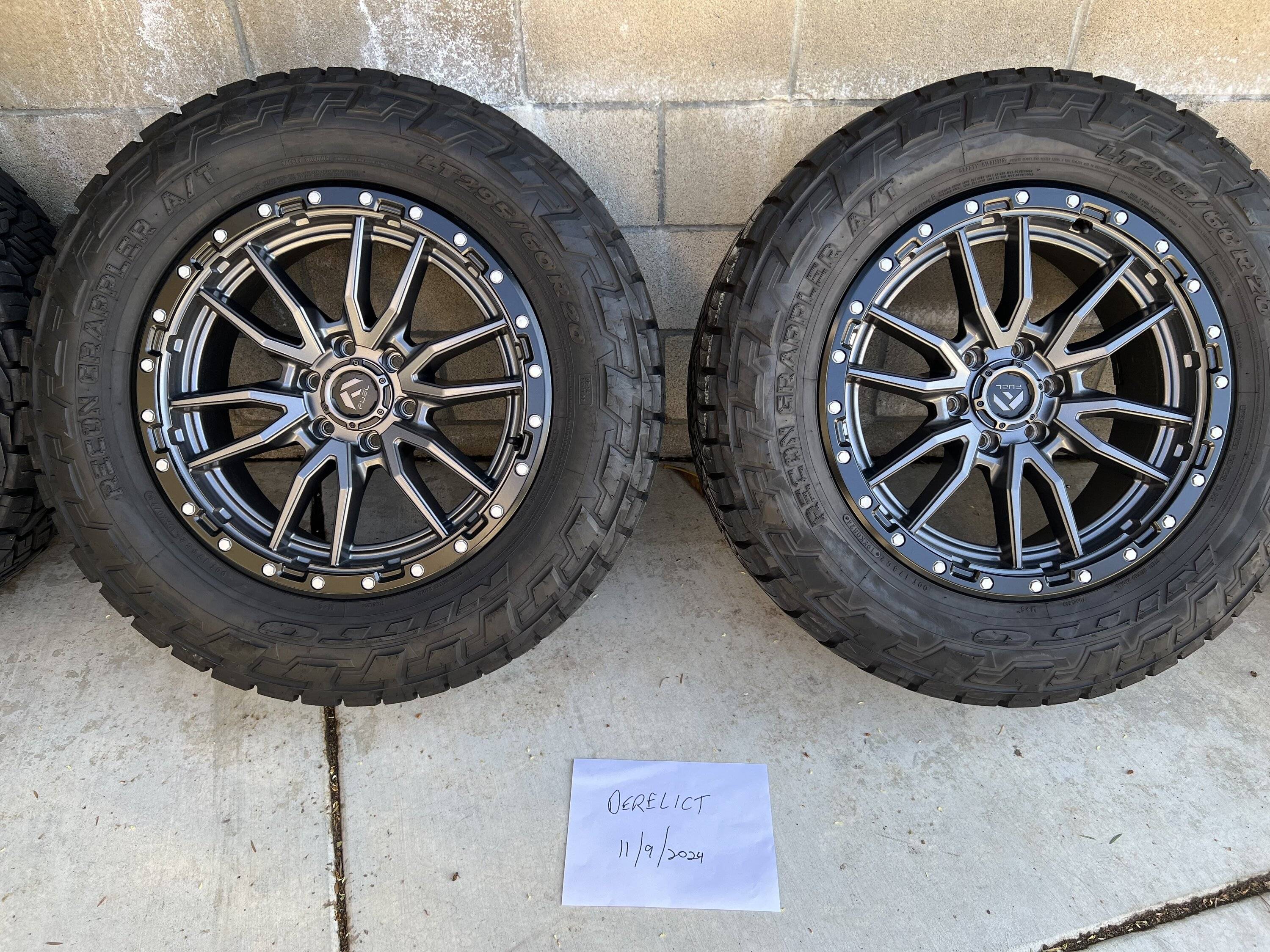 Ford F-150 Lightning 20x9 Fuel Rebels w/LT295/60R20 (34") Nitto Recon Grapplers - $2500 IMG_1993