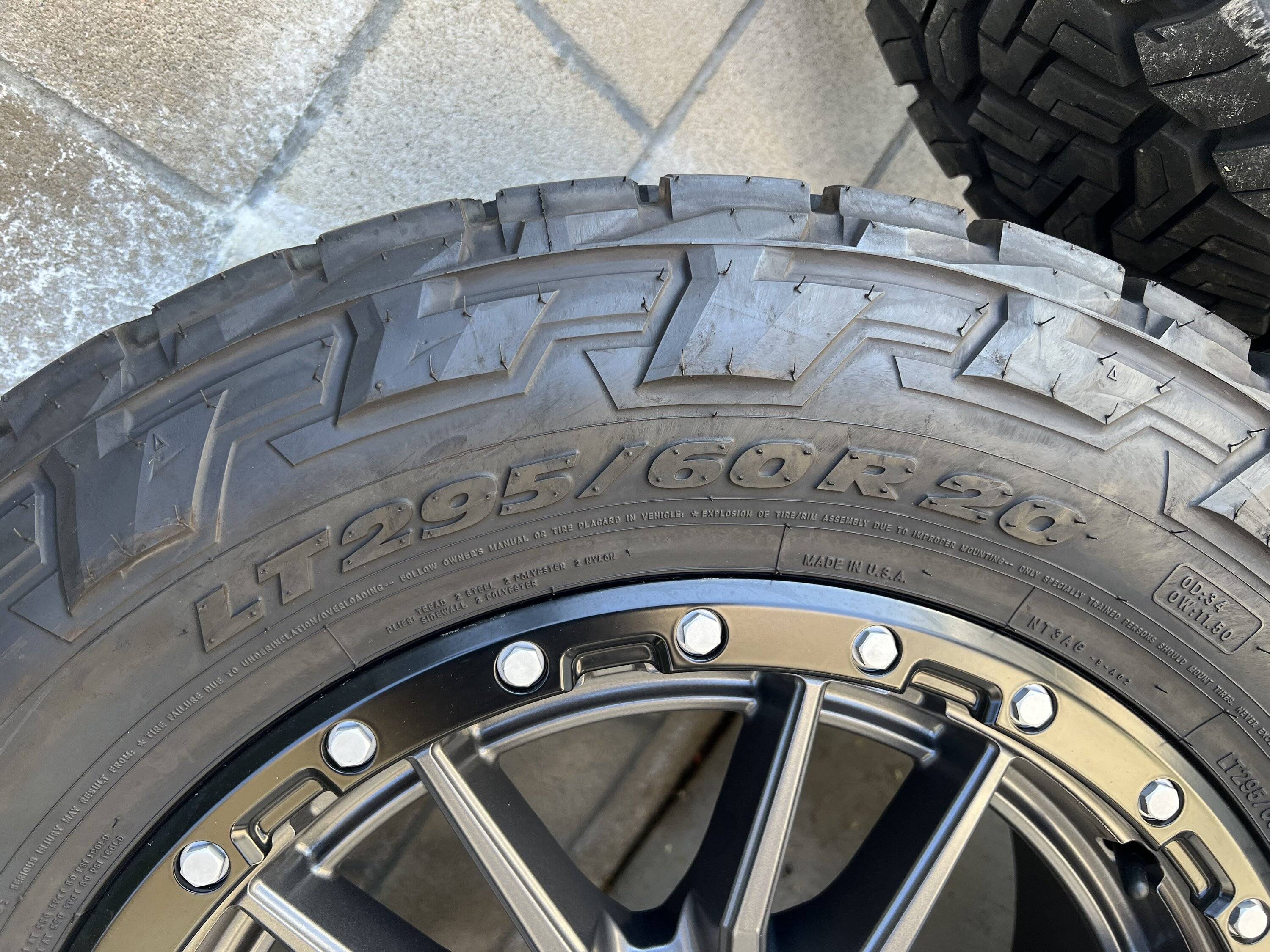 Ford F-150 Lightning 20x9 Fuel Rebels w/LT295/60R20 (34") Nitto Recon Grapplers - $2500 IMG_1996