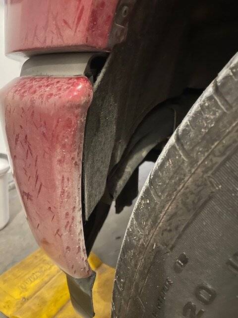 Ford F-150 Lightning Wheel Well Liner Misshapen/Misaligned flap_ds