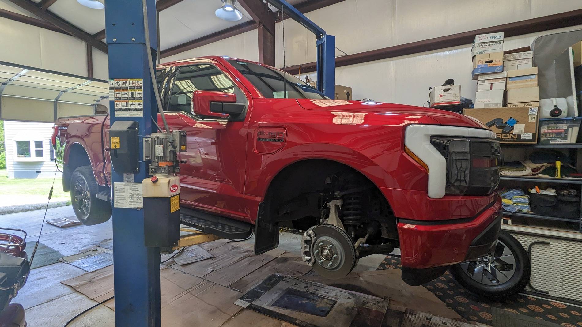 Ford F-150 Lightning Balance point for 2-post lift? PXL_20230520_183414388