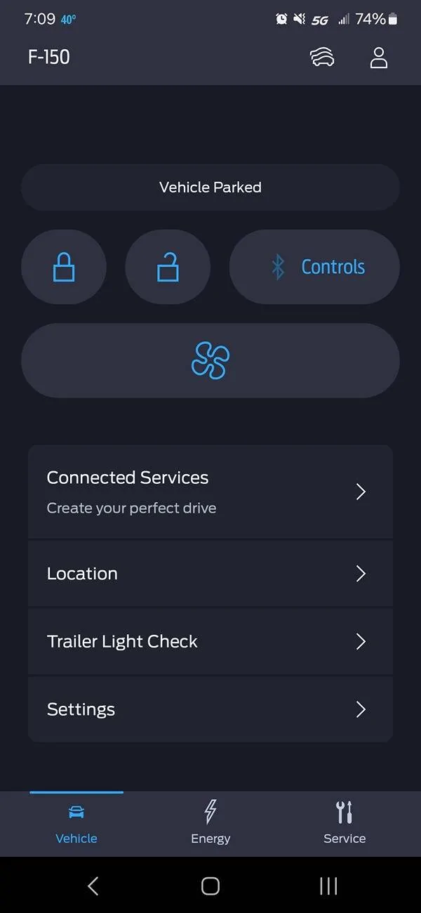 Ford F-150 Lightning FordPass 5.8.0 for android downloaded today Screenshot_20241120_070940_FordPass