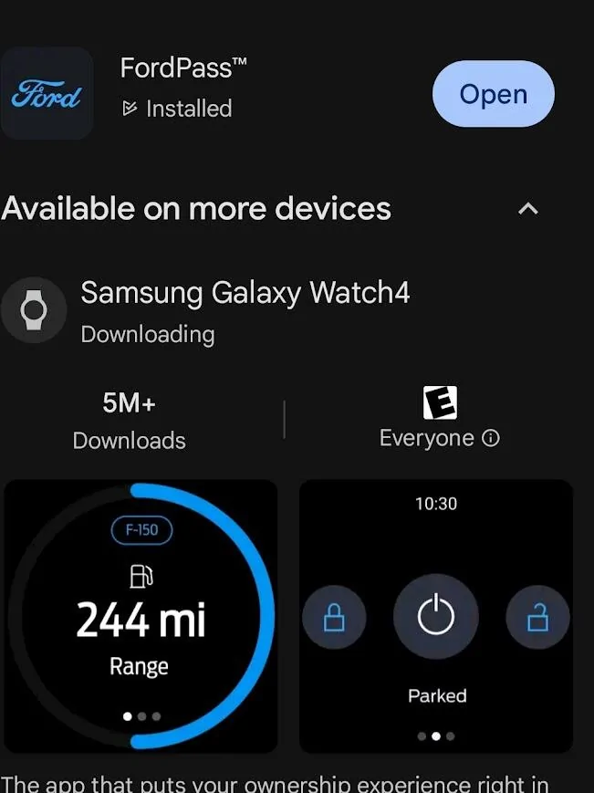 Ford F-150 Lightning FordPass 5.8.0 for android downloaded today 1732225890193-zu