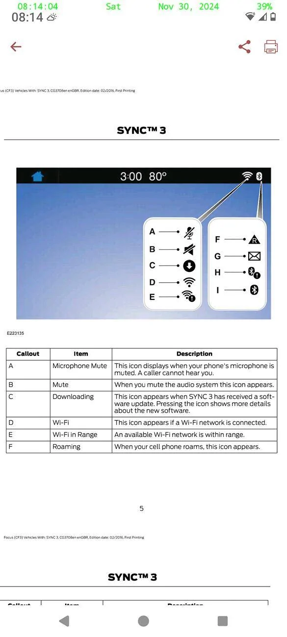 Ford F-150 Lightning Exclamation Mark advice Screenshot_20241130-081405