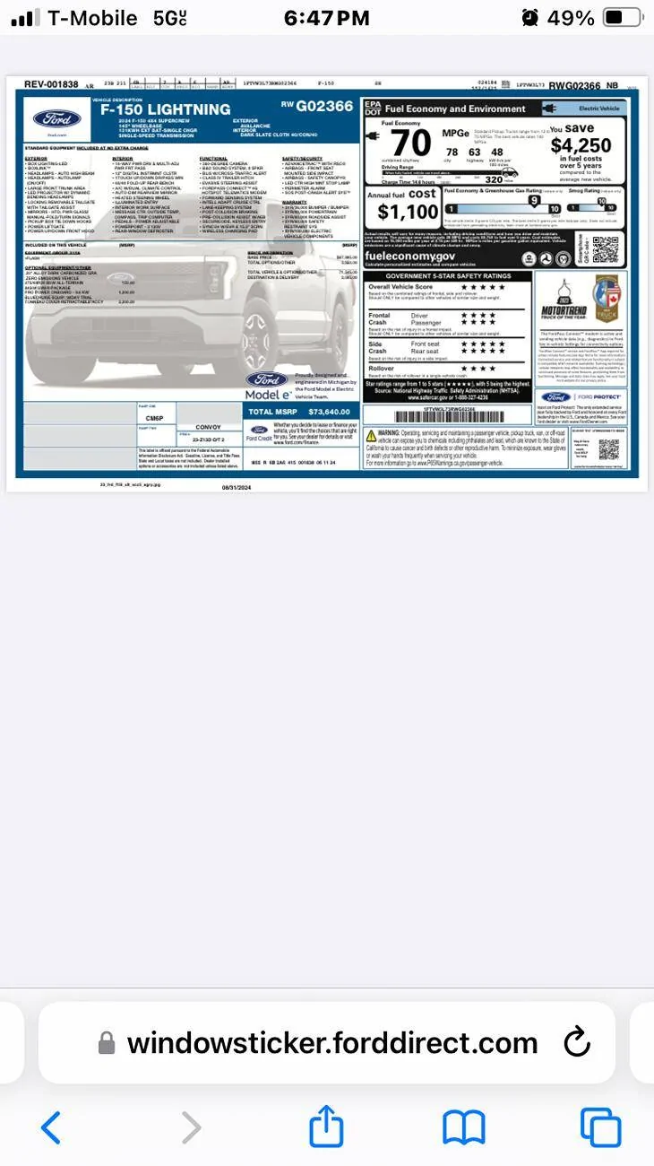 Ford F-150 Lightning What type of discounts on 24 Flash? 1733189404748-9u