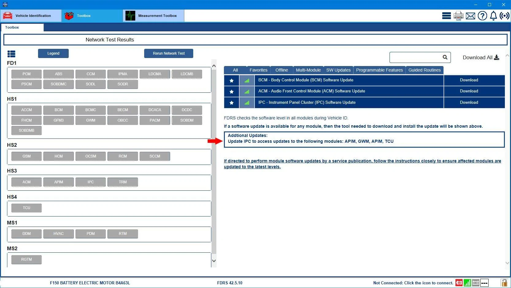 Ford F-150 Lightning ECU module programming guide using FDRS FDRS_Featur