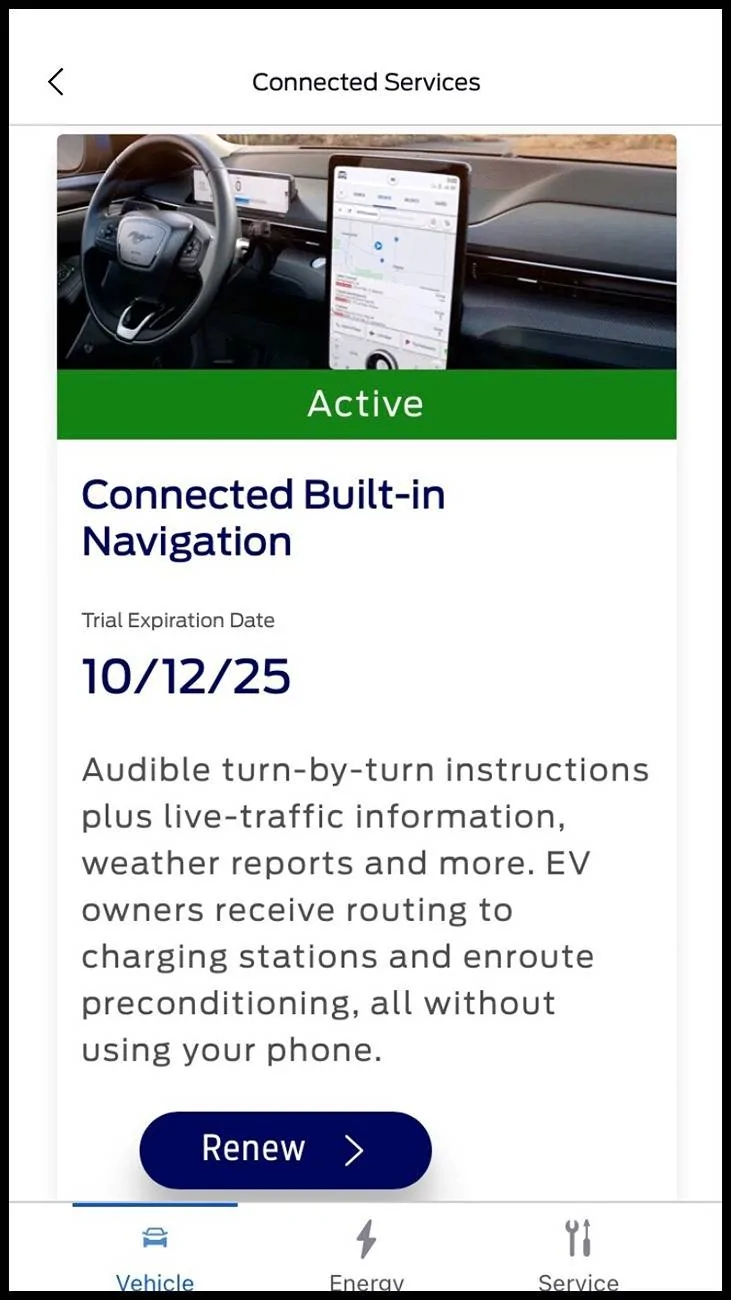Ford F-150 Lightning Connected Built-in Navigation Renewal Nav renewal 1