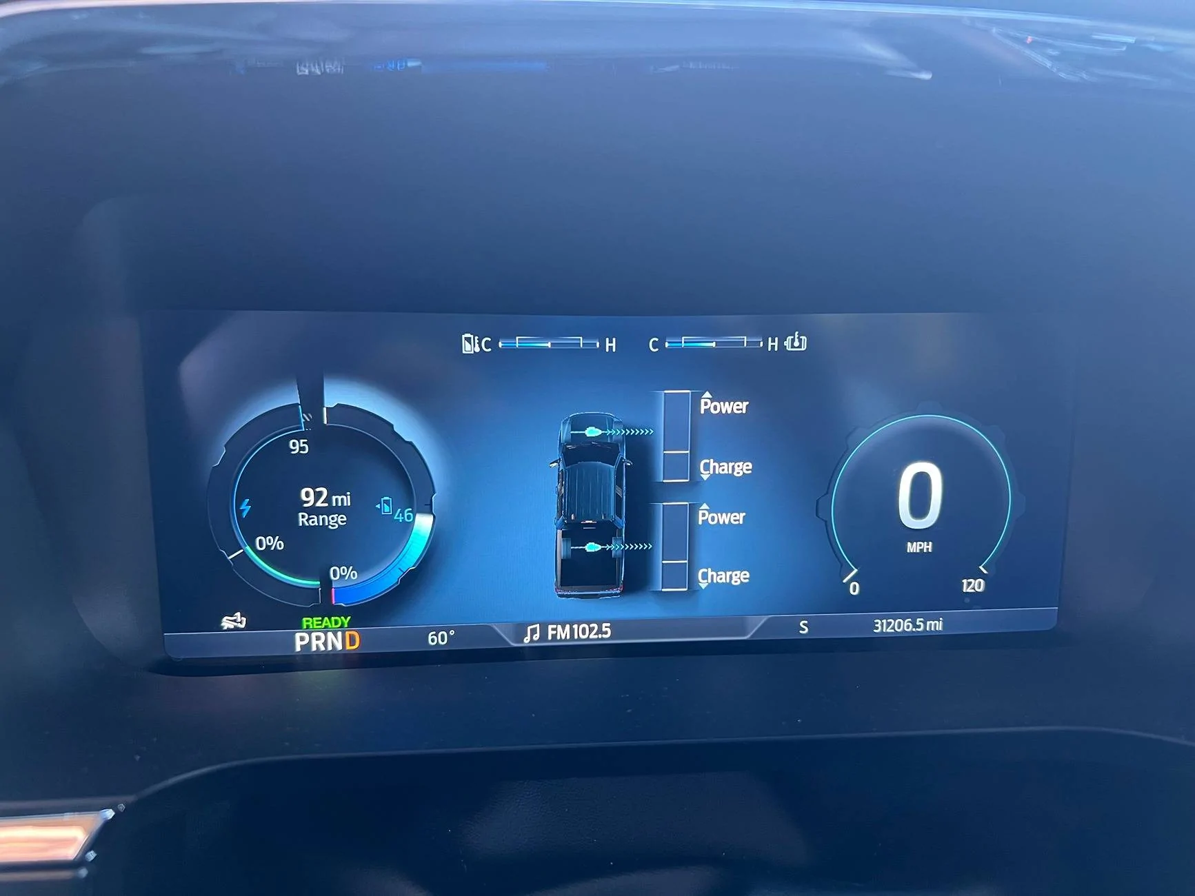 Ford F-150 Lightning Power Gauge Below 100 IMG_2263
