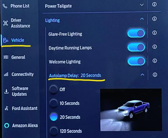 Ford F-150 Lightning Exterior lights when leaving? 1733437367131-bj