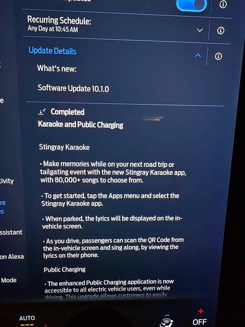 Ford F-150 Lightning OTA Software Update 10.1.1 - Enhanced Connectivity and Power Management IMG_7536