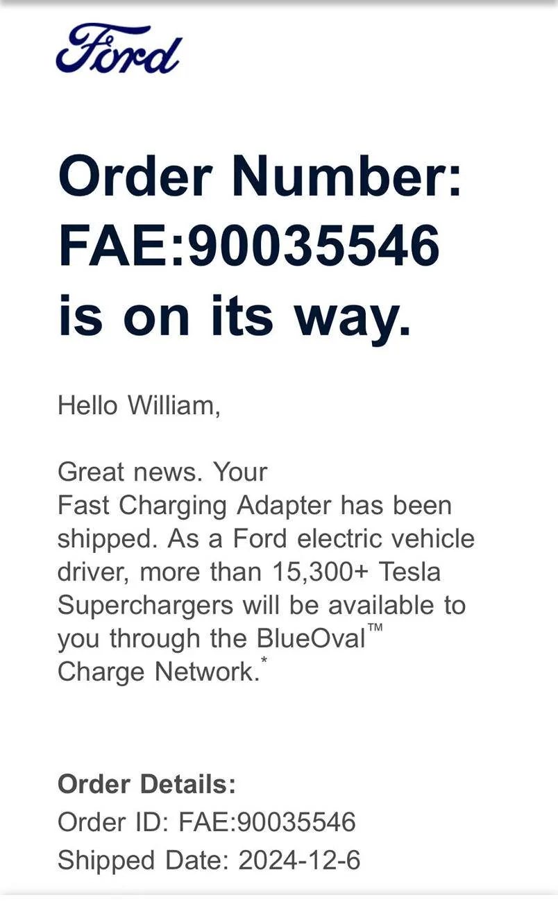 Ford F-150 Lightning ✅ Ford Resumes Shipping NACS Charging Adapters (February 2025 batch) 1733602194510-yl