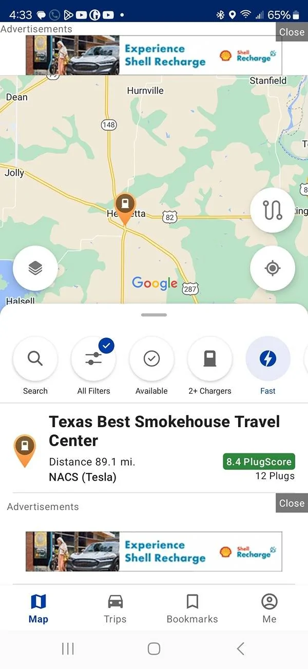 Ford F-150 Lightning PlugShare shows NACS/Tesla supercharger--but Tesla doesn't Screenshot_20241207_163356_PlugShar