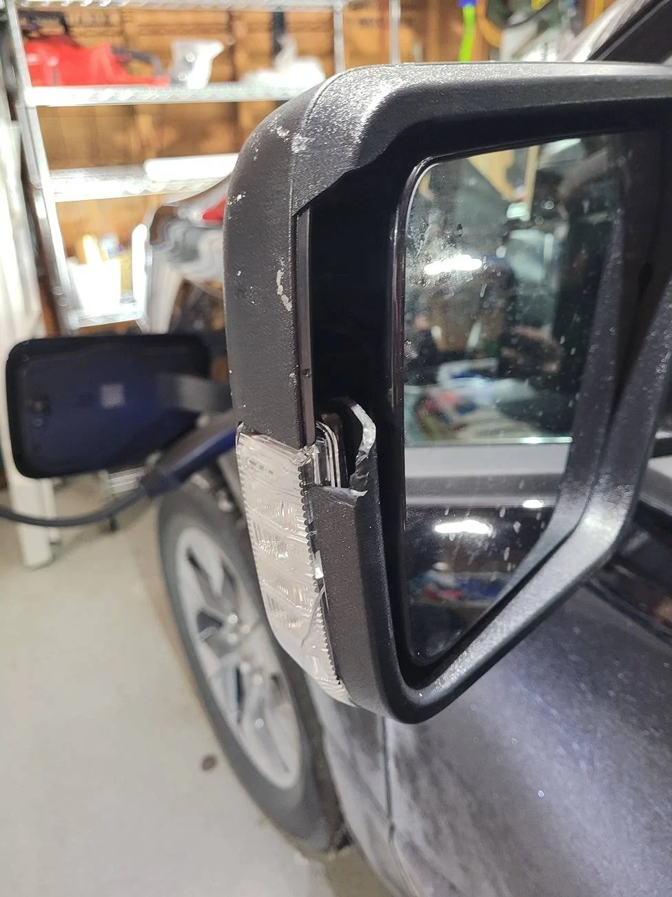 Ford F-150 Lightning Repair/replace broken mirror trim 20241211_100638