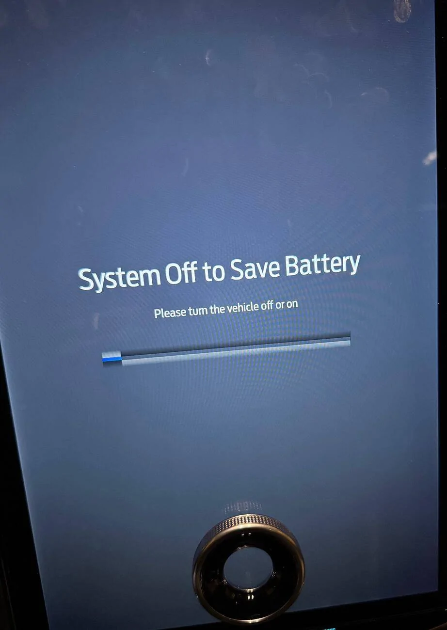 Ford F-150 Lightning System Off to Save Battery Message *Software Update 10.1.1 issue Screen