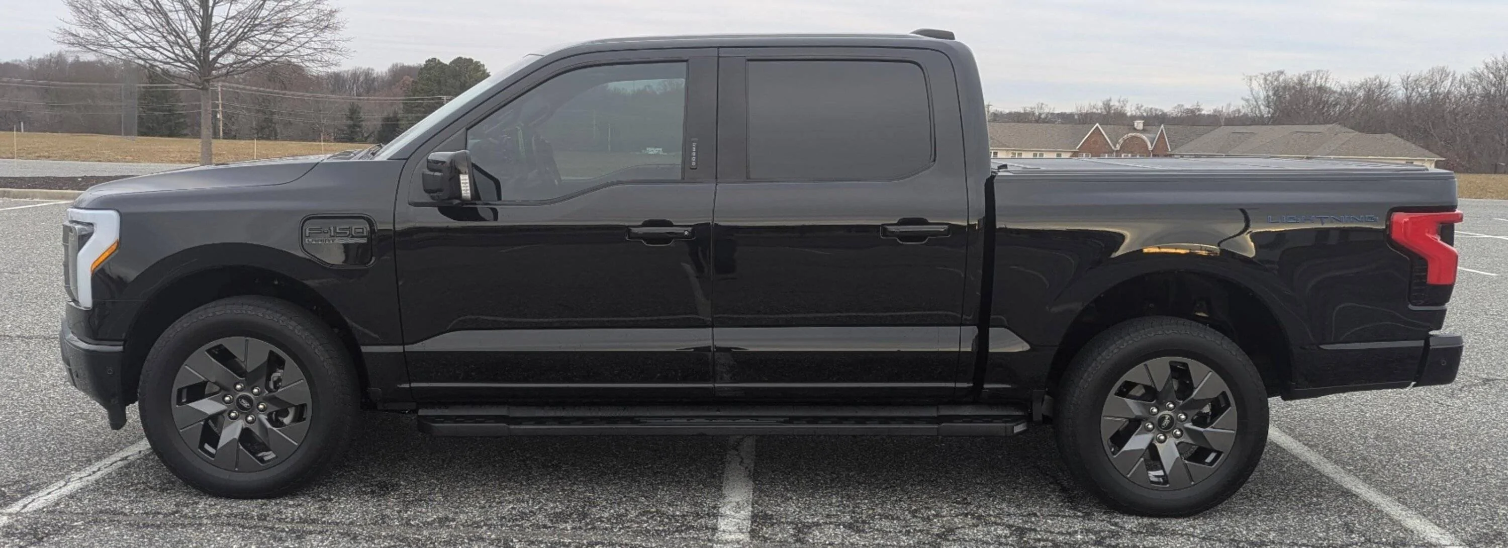 Ford F-150 Lightning Tremor wheels with KO3 tires + Eibach level kit installed Before1
