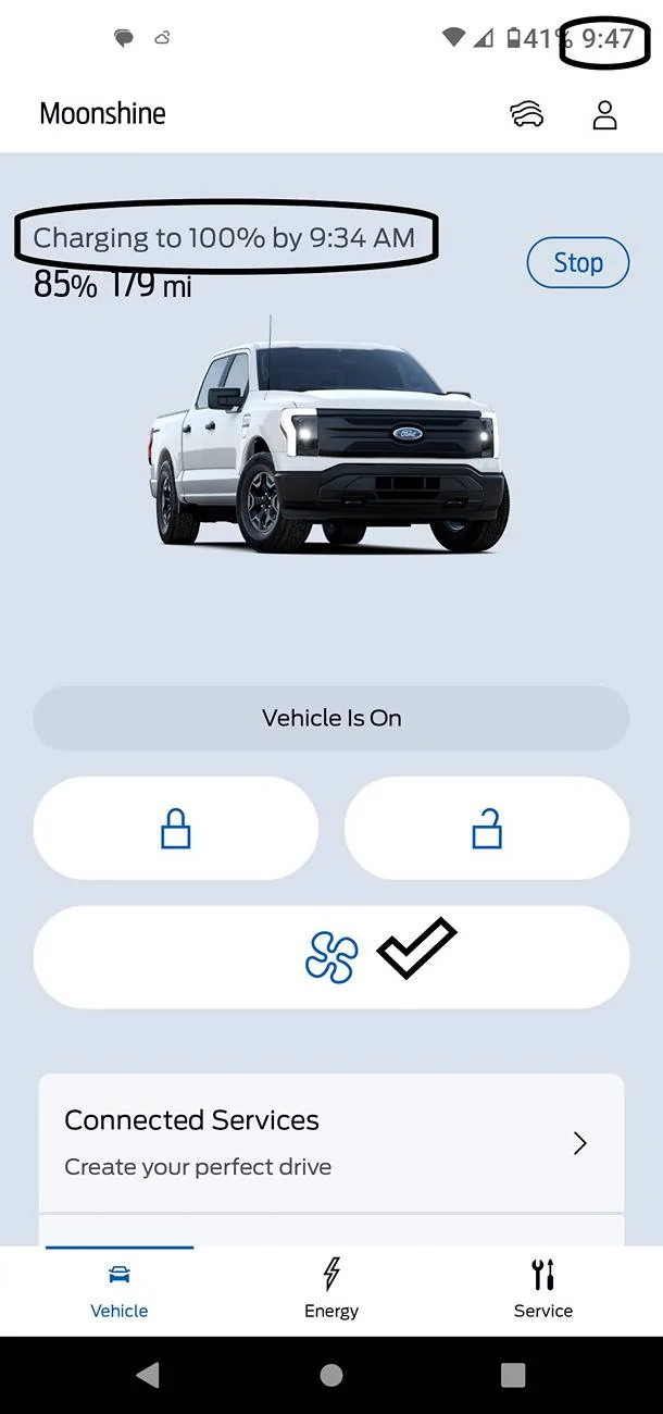Ford F-150 Lightning My Ford Pass Patience Is Wearing Thin 2024 12-29 preheating battery & cabin