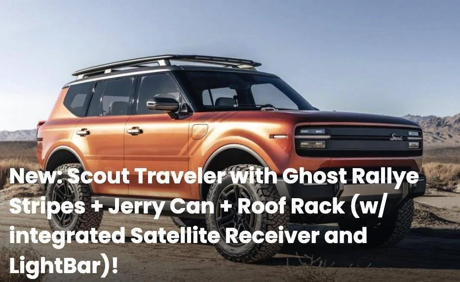 Ford F-150 Lightning Official: Scout EV Pickup & SUV debut w/ Gas Range Extender, 4x4, BOF, Lockers, Sway Bar Disconnect -- All Specs, Wallpapers, Videos v-ghost-rallye-stripes-jerry-can-roof-rack-jpg-jpg
