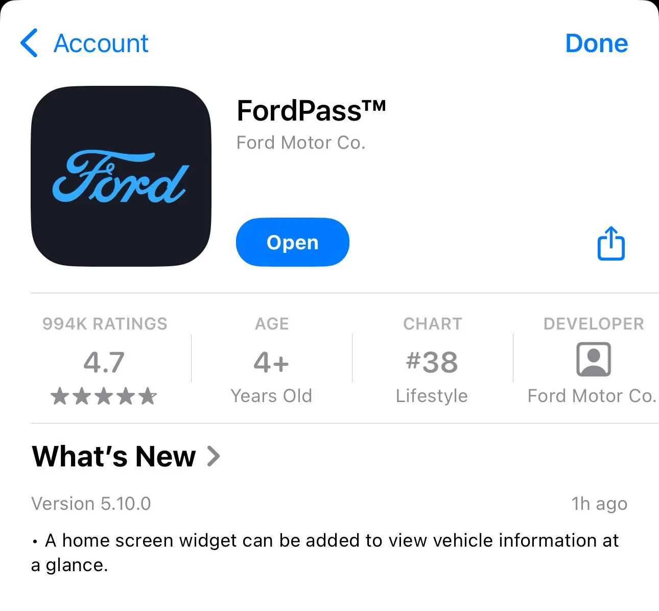 Ford F-150 Lightning Ford Pass 5.10.0 iOS IMG_2797