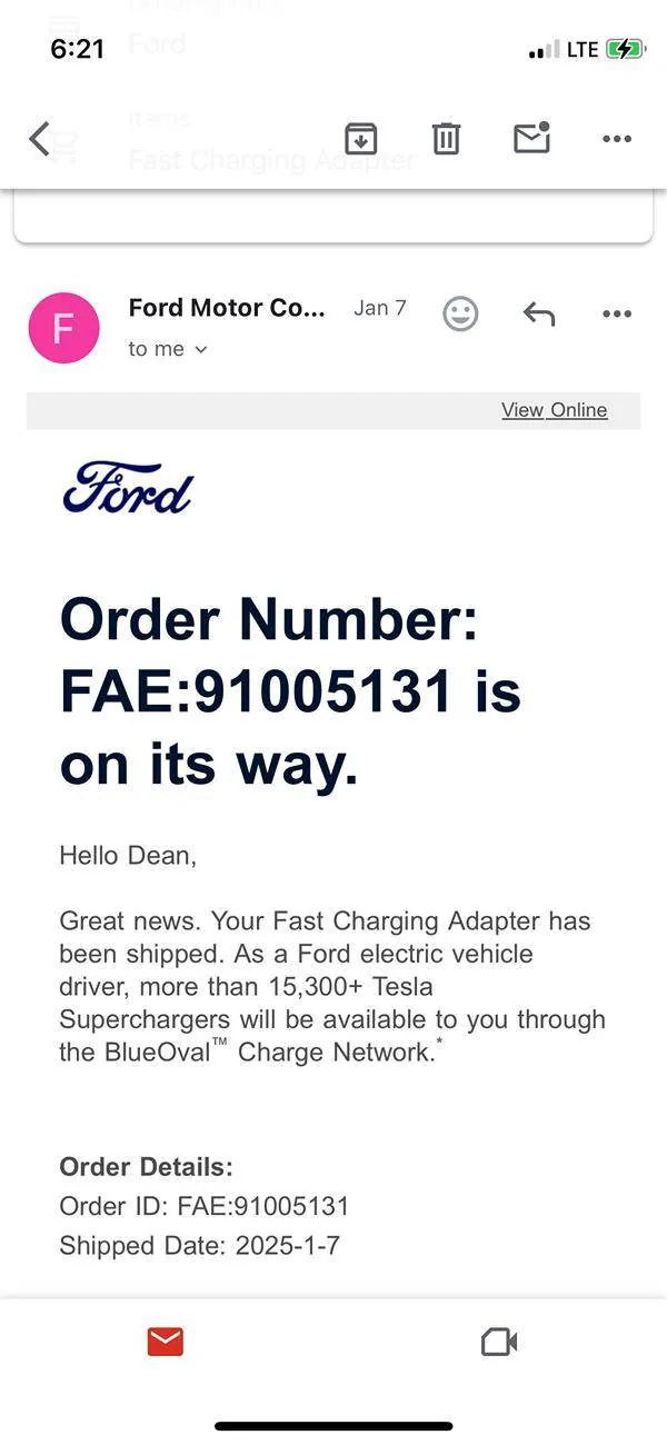 Ford F-150 Lightning Tesla NACS Adapter Recall / Replacement Notice (10/24/24) 1736339171856-1
