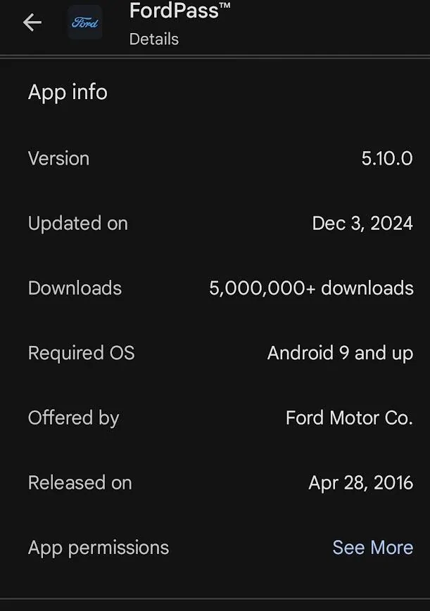 Ford F-150 Lightning Ford Pass 5.10.0 / 5.10.1 -Android Performance & bug fixes 1736375979478-j0