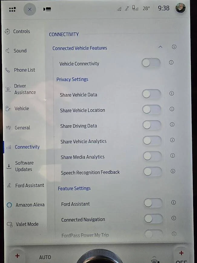 Ford F-150 Lightning "Feature Disabled" message when I tap on ProPower Onboard in infotainment 1737126328473-bj