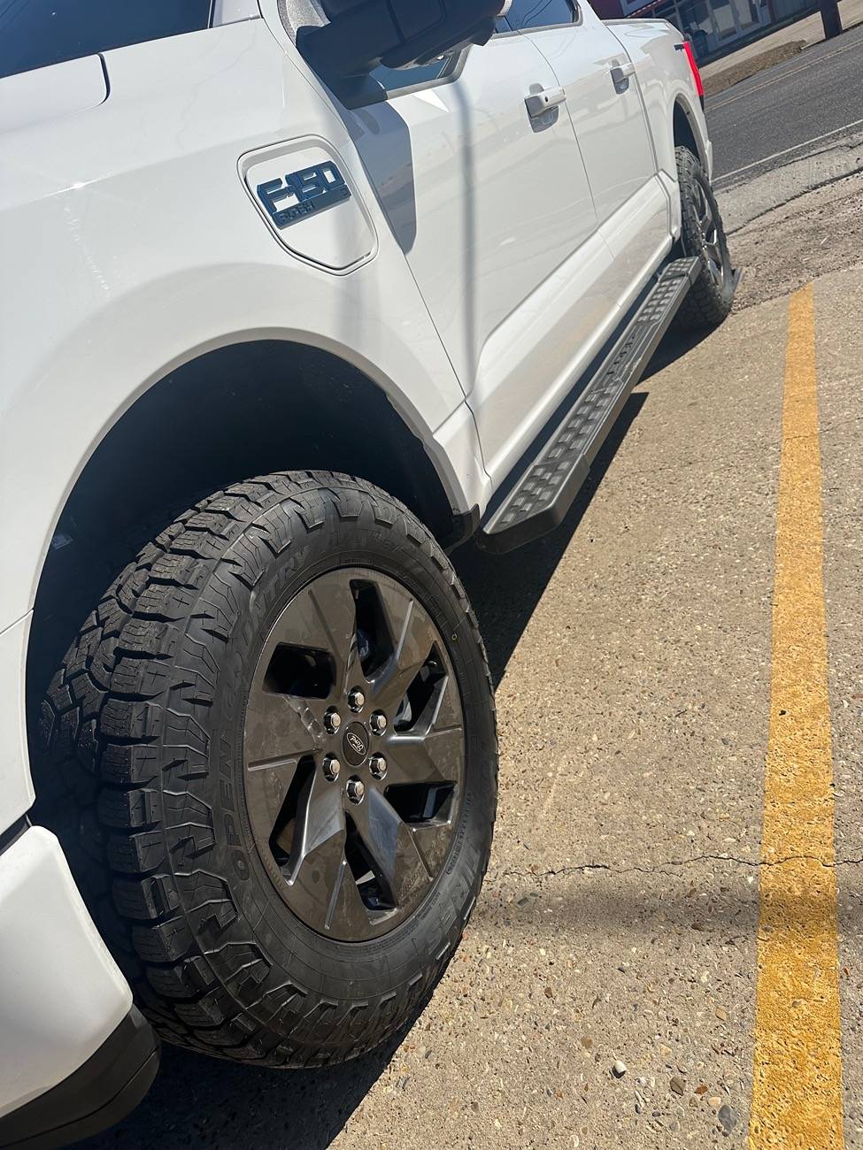 Ford F-150 Lightning Installed Toyo Open Country AT3 EV 116 T XL All-Terrain Tires IMG_7314