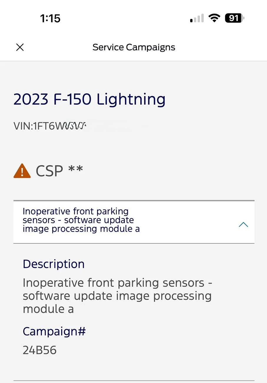 Ford F-150 Lightning Bluecruise 1.4 officially being sent out to F150 & Lightnings starting today (12/11/24)! IMG_3191